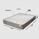 Ver imagem 3 de Colchão Casal Apolospuma De Espuma D-45 Dreemy Mega 138x188x25cm Cinza Com Branco ApoloSpuma