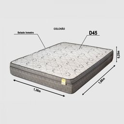 Colchão Casal Apolospuma De Espuma D-45 Dreemy Mega 138x188x25cm Cinza Com Branco ApoloSpuma - 3 Colchão Casal Apolospuma De Espuma D-45 Dreemy Mega 138x188x25cm Cinza Com Branco ApoloSpuma - 3