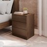 Mesa de Cabeceira Paris 3 Gavetas – Design Moderno em Mdp – Mais Móveis - 1