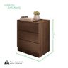 Mesa de Cabeceira Paris 3 Gavetas – Design Moderno em Mdp – Mais Móveis - 7