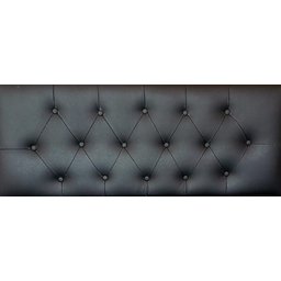 Poltrona Booth 1,00cm com Baú Preta Capitone Costurado - 2