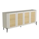 Ver imagem 2 de Buffet Bend 180 cm Porta Sextavada Incolar Luna com Pé Preto