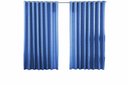 Ver imagem 3 de Cortina Jacquard Luxo em Tecido Semi Blackout Sala 2,70x1,80:azul Bebe