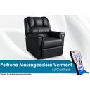 Ver imagem 6 de Poltrona Reclinável p/ Sala Vermont Zero Wall c/ Massagem Courano Preto - Probel