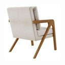 Ver imagem 7 de Kit 2 Poltrona Decorativa Moderna para Sala Escritório Siena Linho Bege