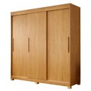 Ver imagem 2 de Guarda-Roupa Casal 3 Portas de Correr 4 Gavetas Flex com Pés MDF Melissa Marrom/Cinamomo