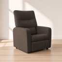 Ver imagem 2 de Poltrona do Papai Reclínavel Matrix Suede - Élpis Móveis - Marrom