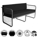 Ver imagem 3 de Namoradeira para Área Externa Santiago em Alumínio e Fibra Sintética Acesse Móveis