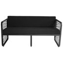 Ver imagem 1 de Namoradeira para Área Externa Santiago em Alumínio e Fibra Sintética Acesse Móveis