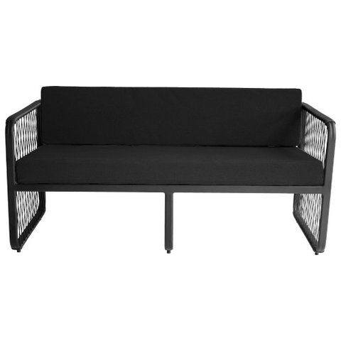 Namoradeira para Área Externa Santiago em Alumínio e Fibra Sintética Acesse Móveis