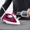 Ver imagem 2 de Ferro a Vapor Arno Essentialgliss com Base Antiaderente Fmq Rosa 127v