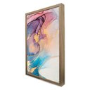 Ver imagem 4 de Quadro Decorativo Abstrato Aquarela Moderno em Moldura Caixa Tacolado Moldura Trad 1cm Branca sem Vi