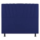 Ver imagem 3 de Cabeceira Cama Box Solteiro Dublin 100cm Suede Azul - Abmaza
