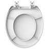 Assento Sanitário Polipropileno Soft Close Universal Oval Solution Branco - 3