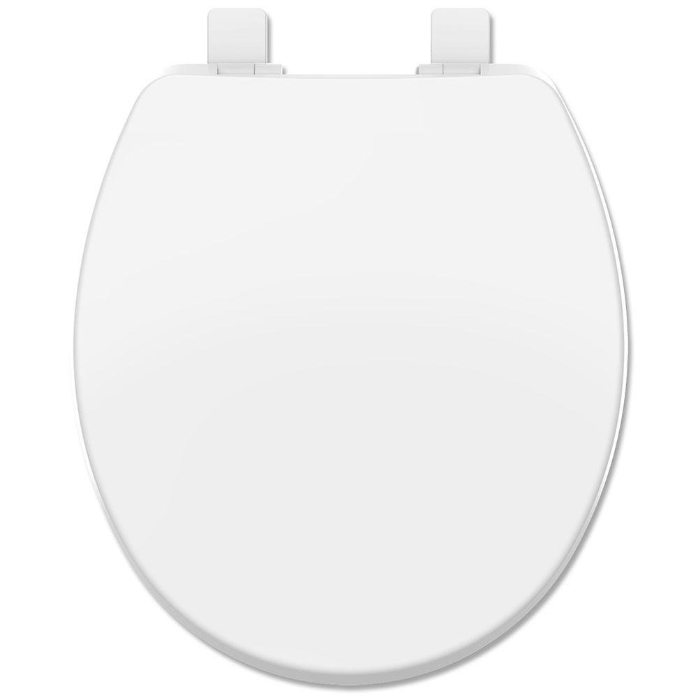 Assento Sanitário Polipropileno Soft Close Universal Oval Solution Branco - 1