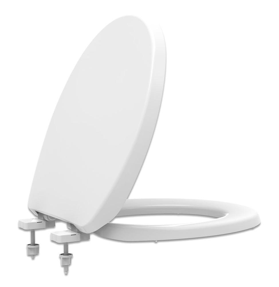 Assento Sanitário Polipropileno Soft Close Universal Oval Solution Branco - 2