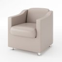 Ver imagem 2 de Poltrona Bia para Salão Recepção Consultório Balaqui Decor Cor:courino Bege