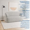 Ver imagem 4 de Sofá Orgânico Zoe 2 Lugares 1,60m Espresso Móveis