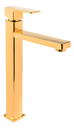 Ver imagem 1 de Torneira Bica Alta para Banheiro/Lavabo/Pia Luxo Dourado