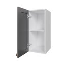 Ver imagem 6 de Armário Aéreo 1 Porta 30cm Arizona CabeCasa MadeiraOriginals Cinza/Branco