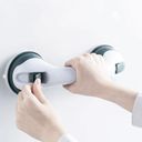 Ver imagem 4 de Alça Barra de Apoio Com Ventosa Acessivel Gestante Idosos Crianças Acessibilidade Porta Armario