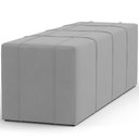 Ver imagem 7 de Puff Decorativo Living Sala de Estar 160 cm Roma W01 Suede Cinza - Lyam Lyam Decor