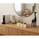 Ver imagem 4 de Kit 3 Vasos Decorativos Cubos de Madeira Pinus Suculentas Plantas Artificiais