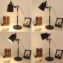 Ver imagem 7 de Luminária de Mesa 57cm Retrô Escandinava Articulada Metal Madeira Gimpo KJTD-687 + 1 Lâmpada 9W LED 