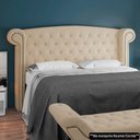 Ver imagem 2 de Cabeceira Cama Box King 195cm Provença P02 Bouclé Bege - Mpozenato