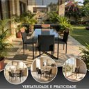 Ver imagem 6 de Kit de 2 Cadeiras Estofada para Mesa Jantar Cozinha Moderna - Preto