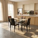 Ver imagem 5 de Kit de 2 Cadeiras Estofada para Mesa Jantar Cozinha Moderna - Preto
