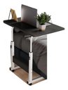 Ver imagem 2 de Mesa Mesinha Lateral Cama Multiuso Notebook Café Porta Copo:preto