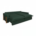 Ver imagem 4 de Sofá Cama, Retrátil e Reclinável Dubai, Tecido Linho, Molas Ensacadas, 2,30m.