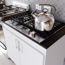 Ver imagem 3 de Balcão para Cooktop de Cozinha 2 Portas Turim para Cooktop 5 Bocas Movelove