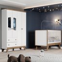 Ver imagem 2 de Berco Mini Cama e Guarda Roupa 4 P 2 G Confete Branco Jequitiba Hp Henn