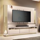 Ver imagem 2 de Home Theater Montane Off White Champanhe com Mesa de Centro Liz e Aparador Fiero Off White - Hb Mó