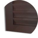 Ver imagem 3 de Porta Correr Susp.Meia Veneziana Meia Vidro Dir L.25 Marrom Corten 210x90 Brimak