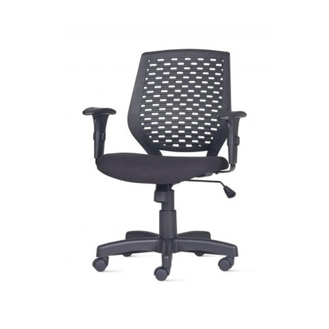 Cadeira Liss com Bracos Assento Polipropileno Crepe Base Reta Metalica Preta - 54650