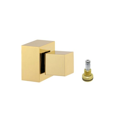 Acabamento para Registro Geral 50mm Dourado Brilhante Banheiro Quadrado Padrão Fabrimar 1.1/2" - 1.1