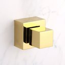 Ver imagem 2 de Acabamento para Registro Geral 50mm Dourado Brilhante Banheiro Quadrado Padrão Fabrimar 1.1/2" - 1.1