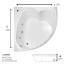Ver imagem 2 de Banheira de Canto Areal com Hidro