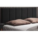 Ver imagem 4 de Cabeceira Painel Estofada Cama Casal Box 1,40 Dobrável Itália - Preto Suede