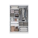 Ver imagem 4 de Guarda Roupas 2 Portas de Correr e 2 Gavetas N571 Branco/macadamia - Kappesberg