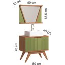 Ver imagem 2 de Conjunto Banheiro Berton Onix 0,80cm