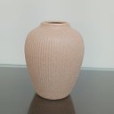 Ver imagem 4 de Vaso Decorativo de Cerâmica Bege 20x16x16cm Enfeite Sala Mesa Estante Aparador