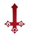 Ver imagem 1 de Cruz Invertida com Sigilo da Triade:vermelho