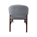 Ver imagem 5 de Kit 4 Cadeiras de Jantar Madeira Maciça Castanho Premium Débora Linho Cinza