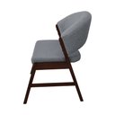 Ver imagem 4 de Kit 4 Cadeiras de Jantar Madeira Maciça Castanho Premium Débora Linho Cinza