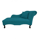 Ver imagem 1 de Recamier Divã Sofá Olivia Psicologia Consultório Suede Azul Turquesa - LM DECOR