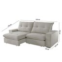 Ver imagem 6 de Sofá Athenas Veludo 02 Módulos 80 Cm B25cm Meu Sofá Online